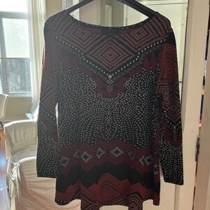 NADYA TOTO Long sleeve Mini Dress may be worn with leggings XL but more size L